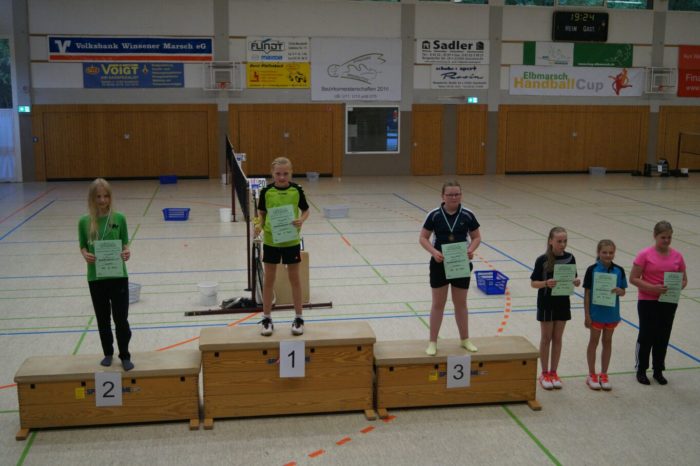 ME U13: 1. Platz: Theresa Six, 5. Platz: Sarah Lau
